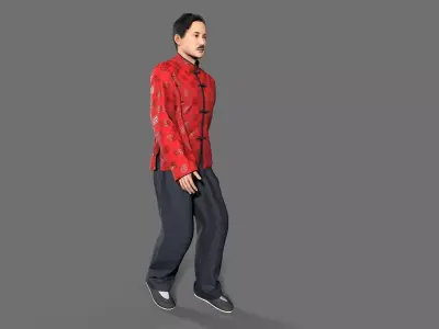 man Character Low-poly 3D model