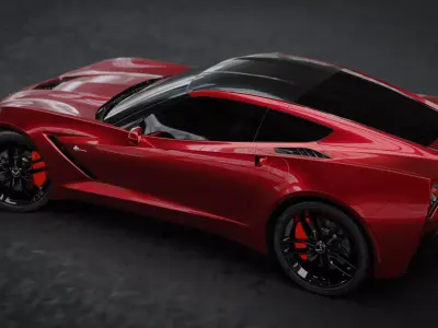 Cheverolet Corvett High Quality 3D Model  3D model