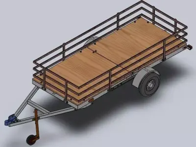 Folding Trailer 3D model