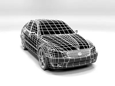 LEXUS IS 200 LOWPOLY Low-poly 3D model