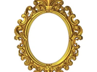 5 carved frames set 3D Model Pack buy