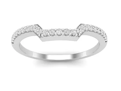 AV 541 Diamond Stackable Wedding Band For Women 3D print model