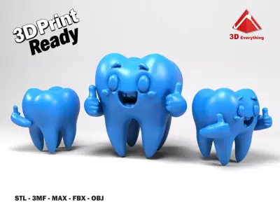 Funny tooth 3D print model