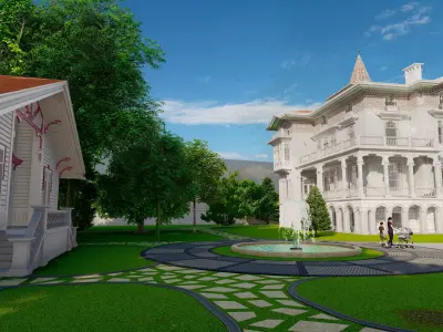 Old Style Mansion 3D Lumion 11-5  Model  3D model