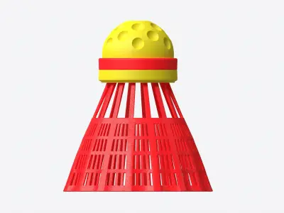 Speedminton Shuttlecock 3D model