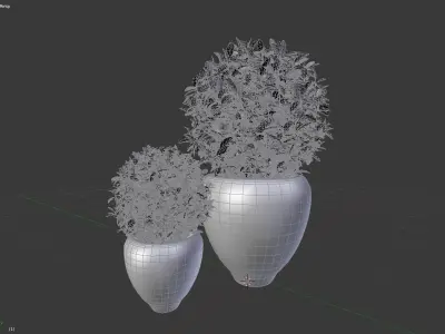 Plants modern 3d 3D model Free 3D model