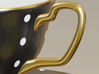 Polka Dot Cup 3D model