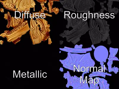 Intricate Knight Chess Piece model pack Low-poly 3D model