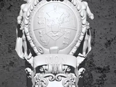 HMS Victory Figurehead decorations  3D print model