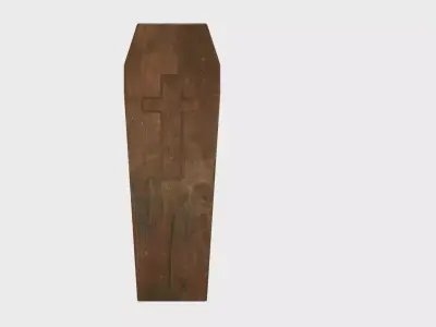 2 Coffin adapted post apocaliptic scenaries UE4 Unity Low-poly 3D model