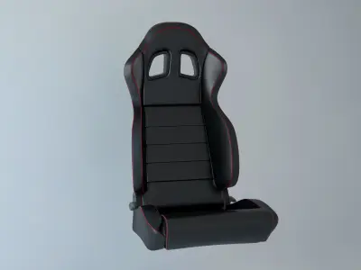Car racing seat 3D model