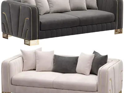 Tokyo Luxury Koltuk Takimi sofa by akyuzmobilya 3D model