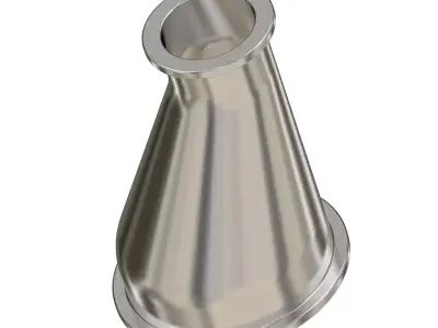 Steel Eccentric Reducer 3D print model