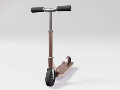 scooter game ready asset with texture 3D model