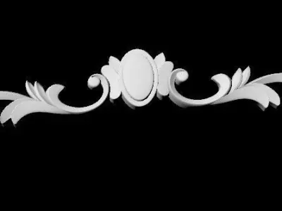 Central decor ornament for furniture 3D model shop