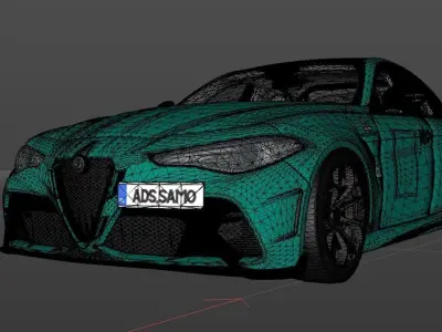 Alfa Romeo Giulia GTAM Stage3 3D model