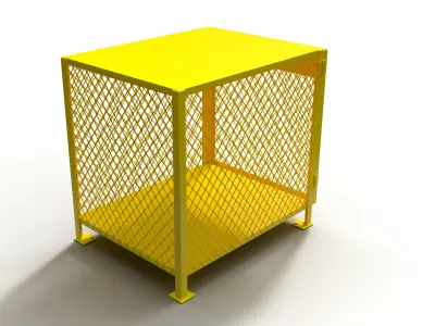 3D model of a box for a gas cylinder 3D model