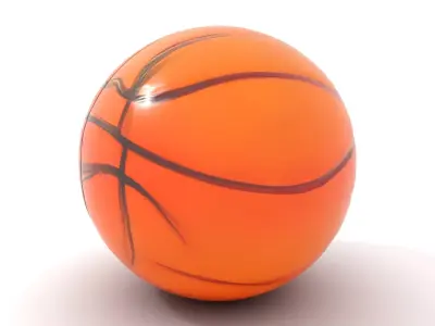 Classic Orange Basketball model pack Low-poly 3D model