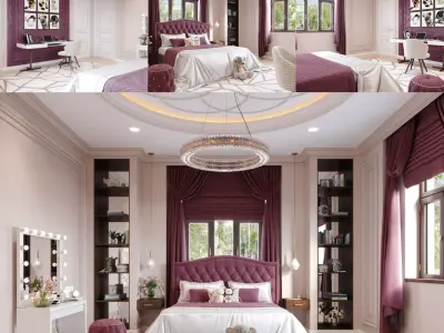 Bedroom interior design 3D model