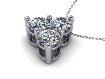 3 Stones pendant  3D print model