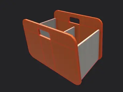 BacUp2Boxes Orange Low-poly 3D model