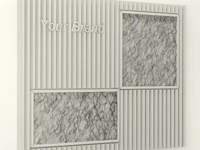 Moss Wall 02 3D model