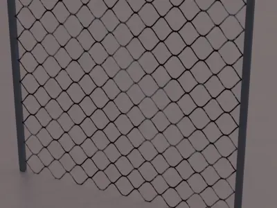 Chain-Link Fence Material Free low-poly 3D model