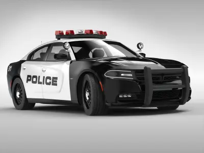 Dodge Charger Police 2015 3D model