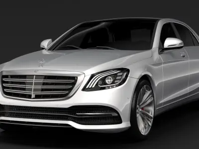 Mercedes Benz S 560 Lang 4MATIC V222 2018 3D model