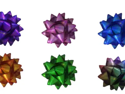 GIFT BOW 4 Low-poly 3D model