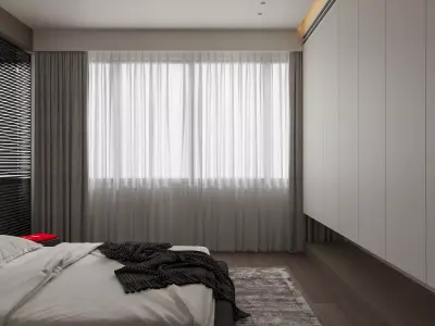 Bedroom interior scenes  3D model