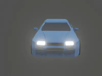 LowPoly Nissan Skyline Low-poly 3D model