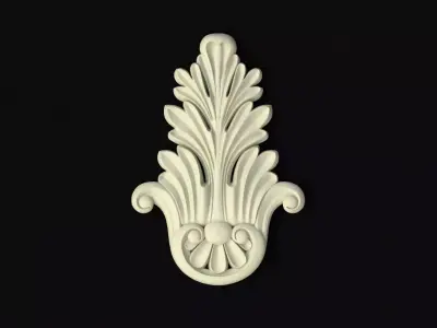 Central decor ornament for furniture 3D model 127