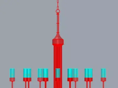 Cometa 24 cylinder glass 3D model