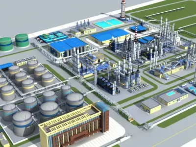 Chemical Plant 2 3D model