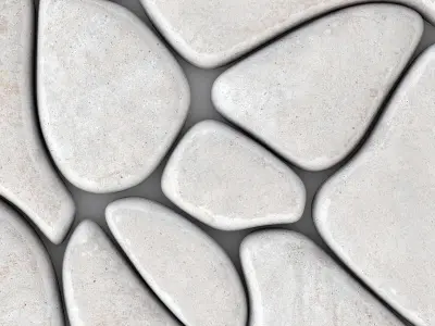 Panel windows  river pebble n1 3D model