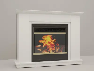 Fireplace electric 3D model