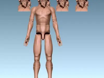 Articulated Christ - Cristo Articulado CNC 3D print model