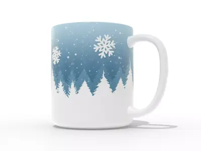 Winter Mug Free 3D model