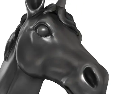 Decorative horse head 3D model