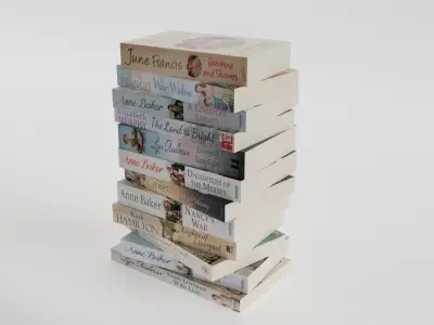 Liverpool Historical Fiction Books Low-poly 3D model