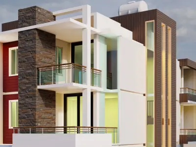 G plus 2 Residence  3D print model