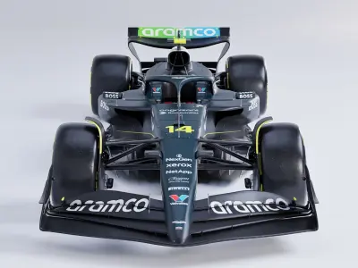 F1 2025 Aston Martin AMR25 Formula 1 Race Car Low-poly 3D model Low-poly 3D model