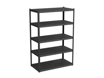5 Shelf Storage Rack Low-poly 3D model
