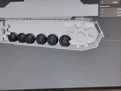 TanksModelForGame Low-poly 3D model