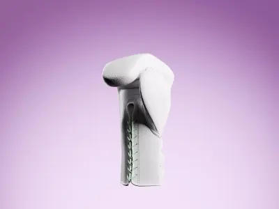 boxing glove leather Low-poly 3D model