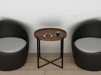 garden furniture 3D model