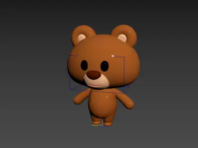 Character038 Rigged Bear 3D model