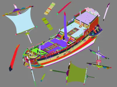 Game Kazlog shallow bay - Wreck 01 3D model