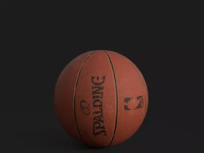 Old basketball  Free 3D model